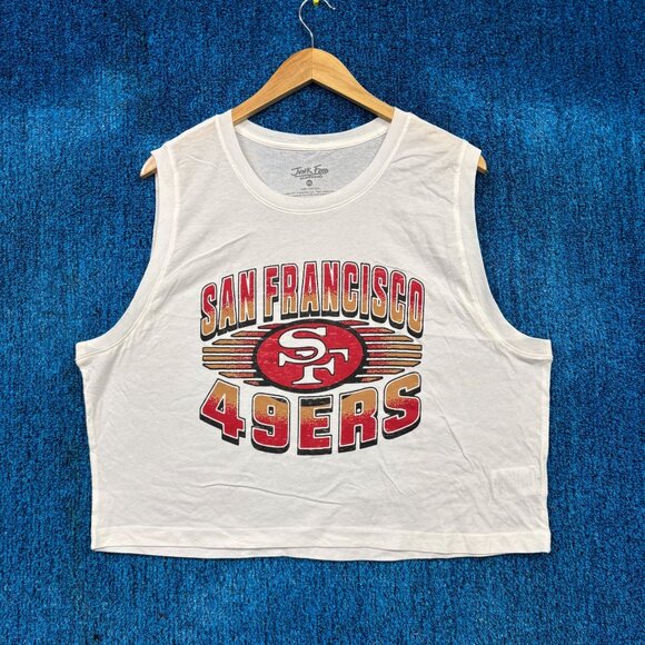 NFL NFC San Francisco 49ers Crop Top Shirt Size XXL - Picture 1 of 4